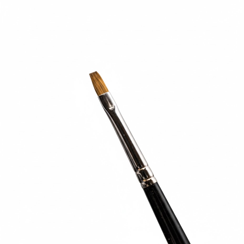 Acrylpinsel flach - Rotmarderhaar - Gr. 4