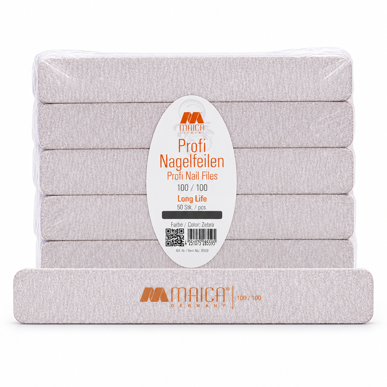 Profi-Nagelfeile 8559 Eckig 100/100 50 Stk.
