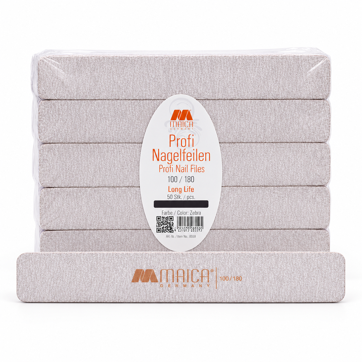 Profi-Nagelfeile 8574 Eckig 100/180 50 Stk.