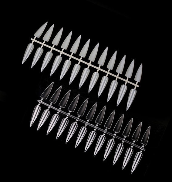 Stiletto Tips mit 240 Tips Clear - 10 Stk.