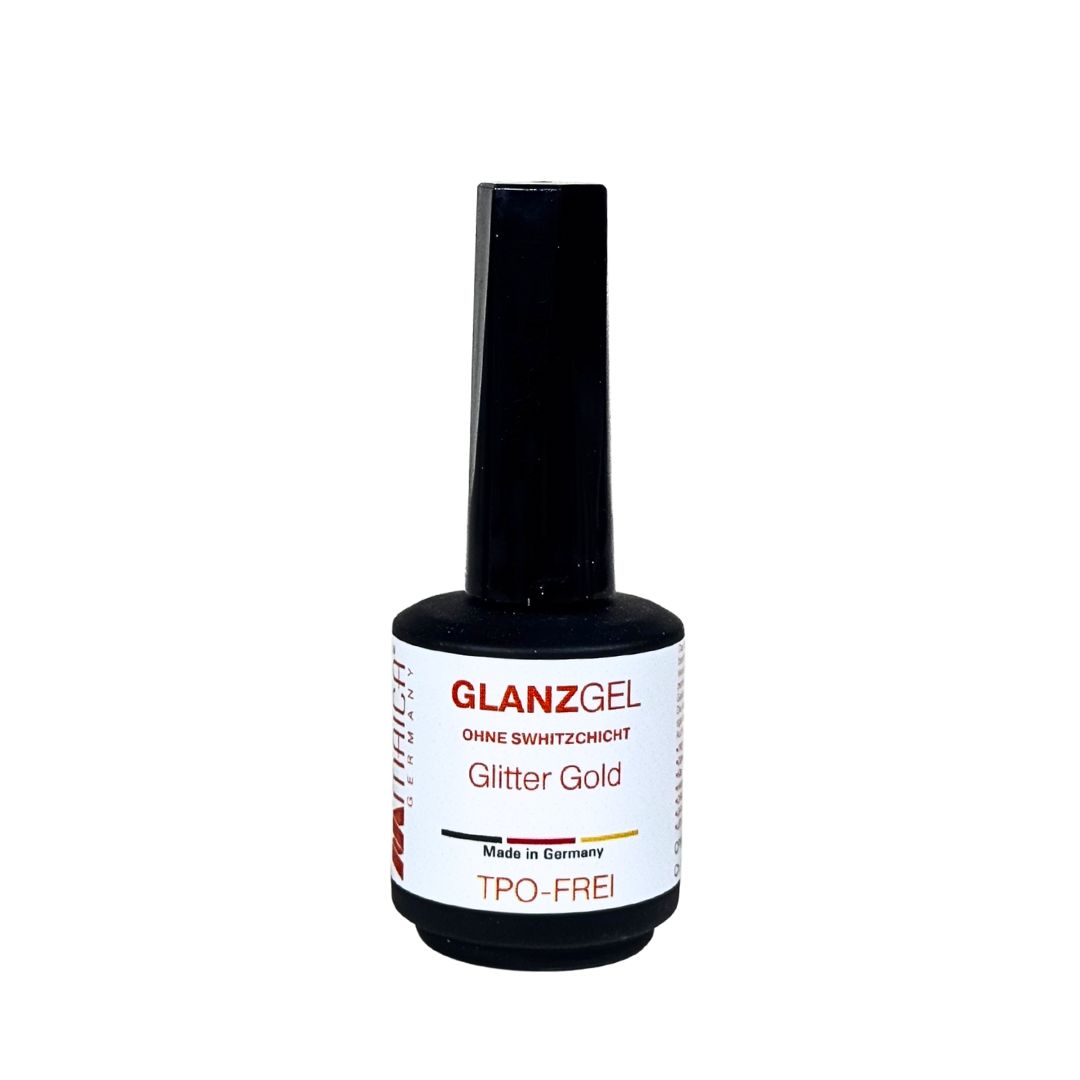 Glanzgel Glitter Gold - 12ml