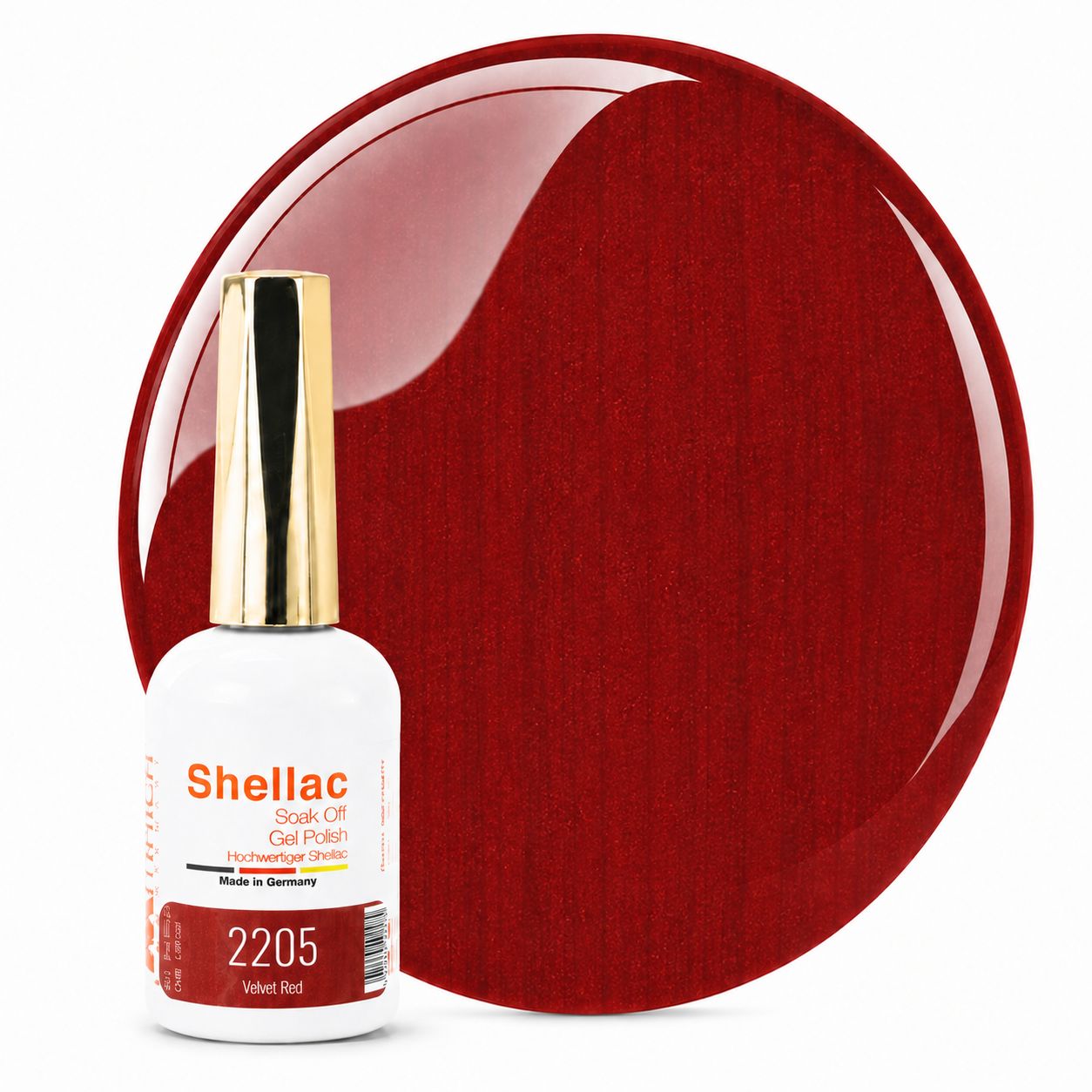 Shellac TPO-frei 2205 Velvet Red 10,5g