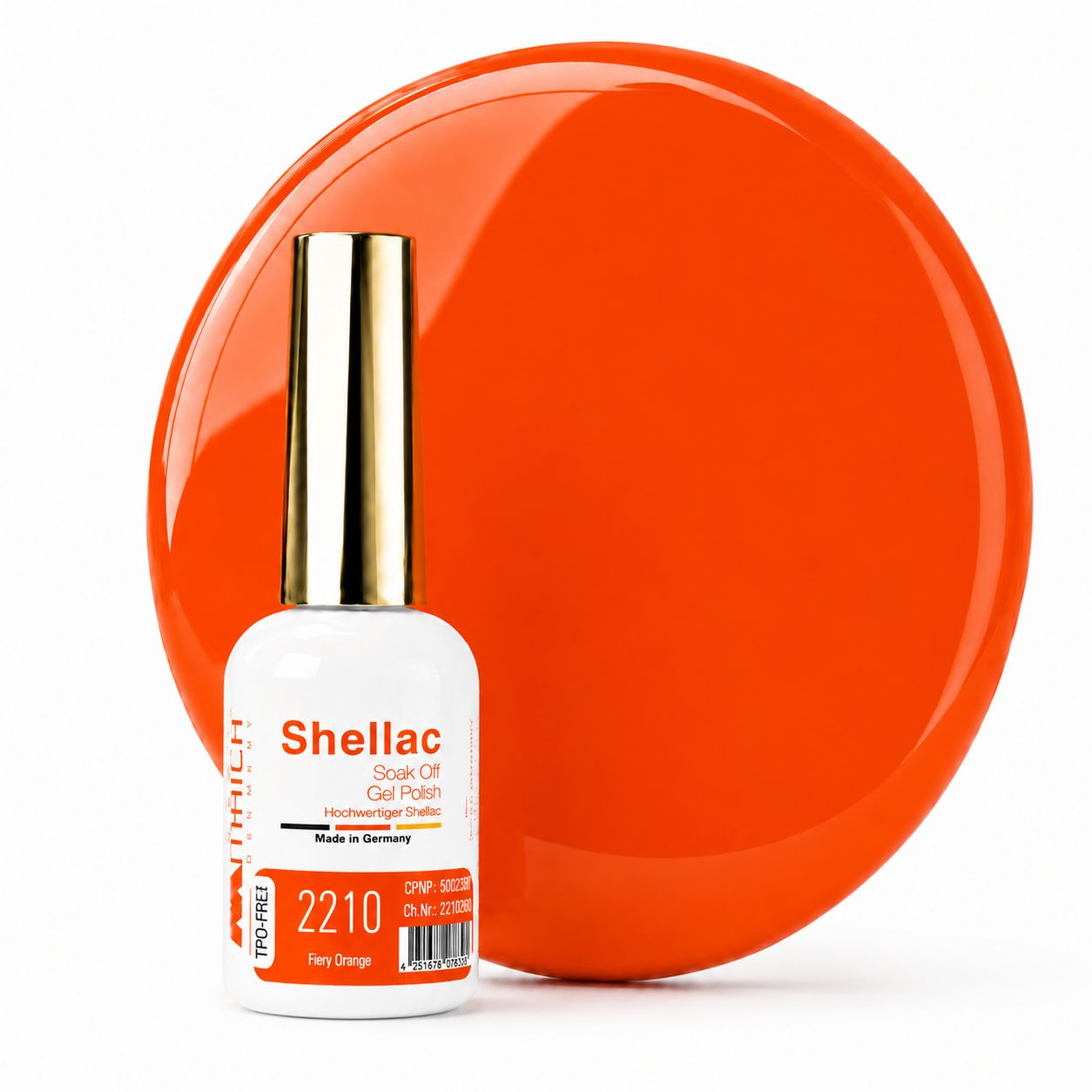 Shellac TPO-frei 2210 Fiery Orange 10,5g