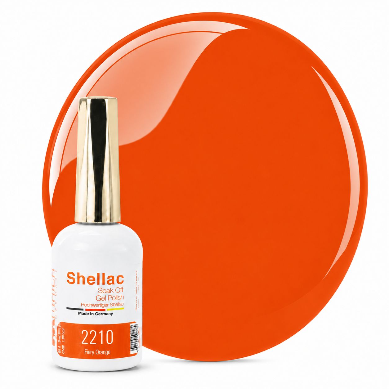 Shellac TPO-frei 2210 Fiery Orange 10,5g