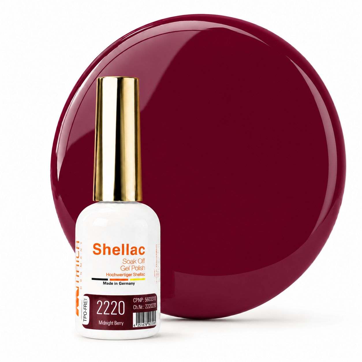 Shellac TPO-frei 2220 Midnight Berry 10,5g
