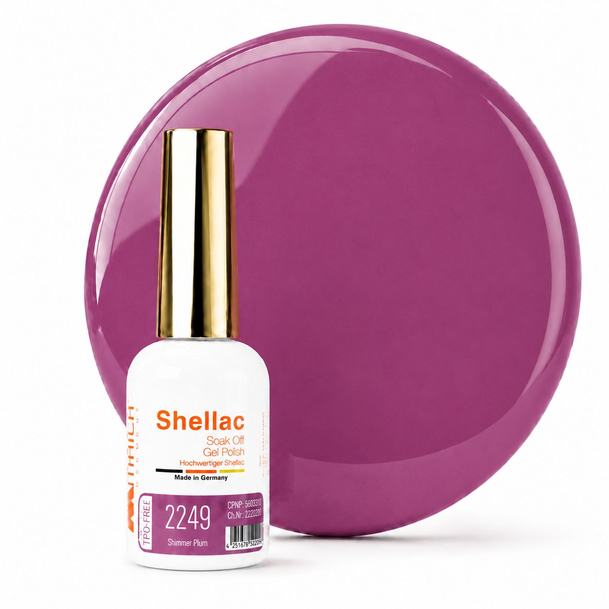 Shellac TPO-frei 2249 Shimmer Plum 10,5g