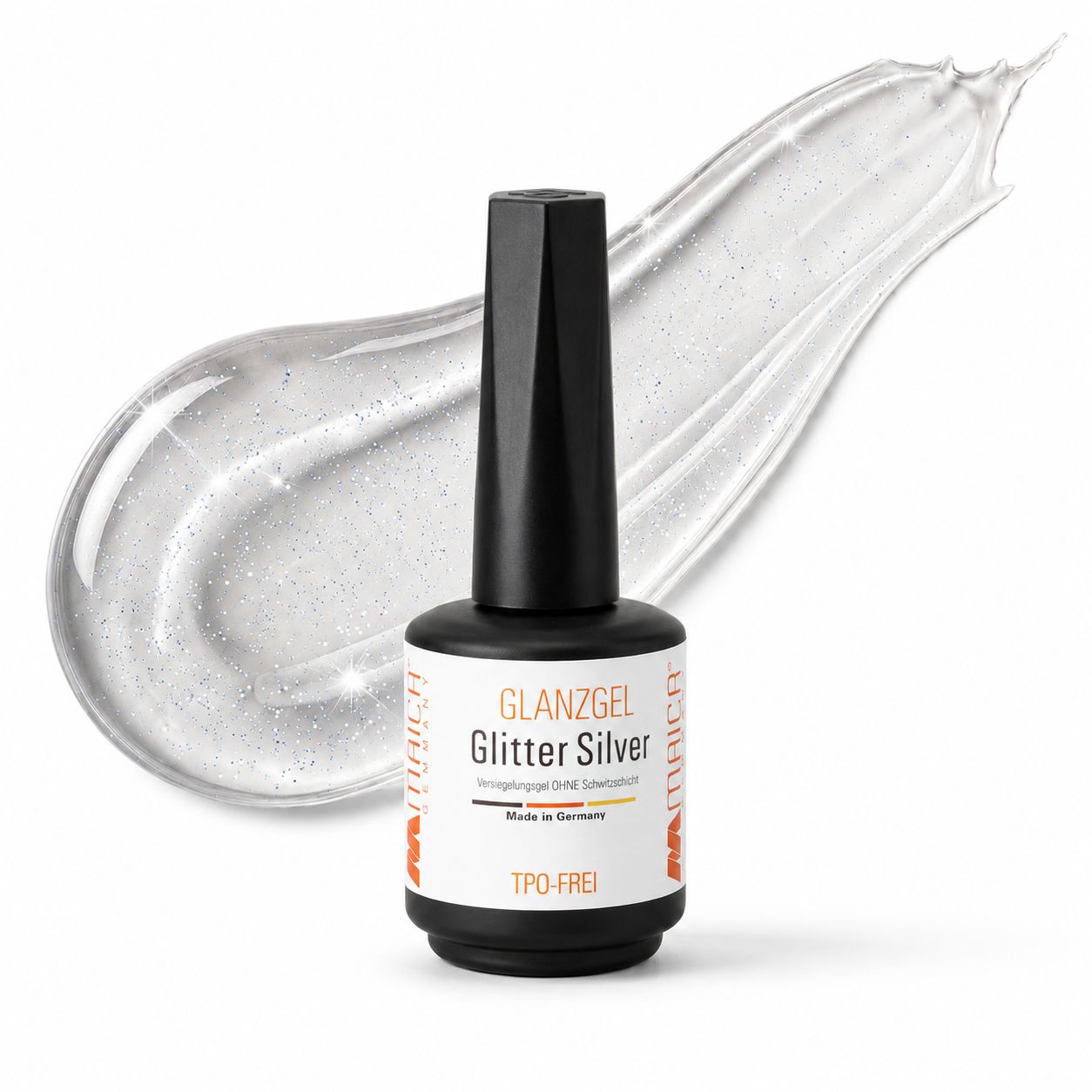 Glanzgel 0823 Glitter Silver 12ml