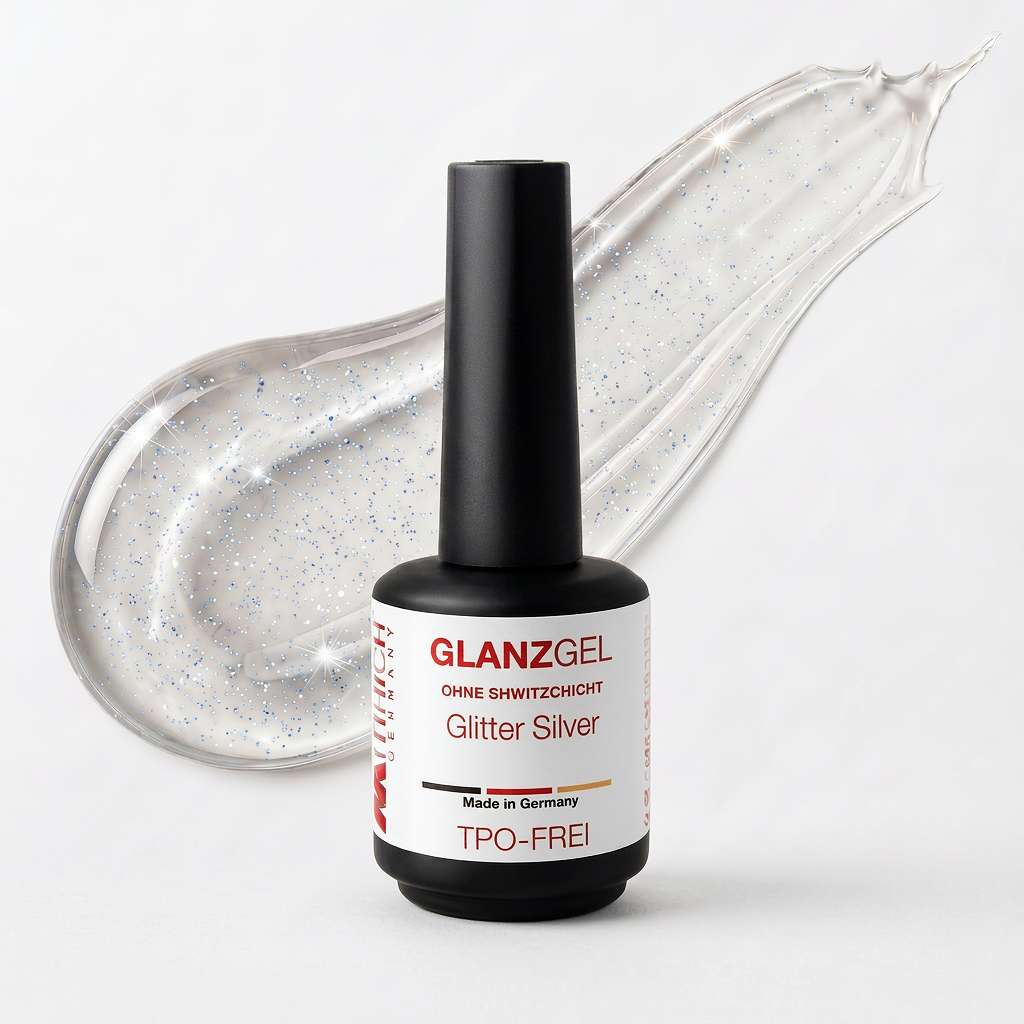 Glanzgel 0823 Glitter Silver 12ml