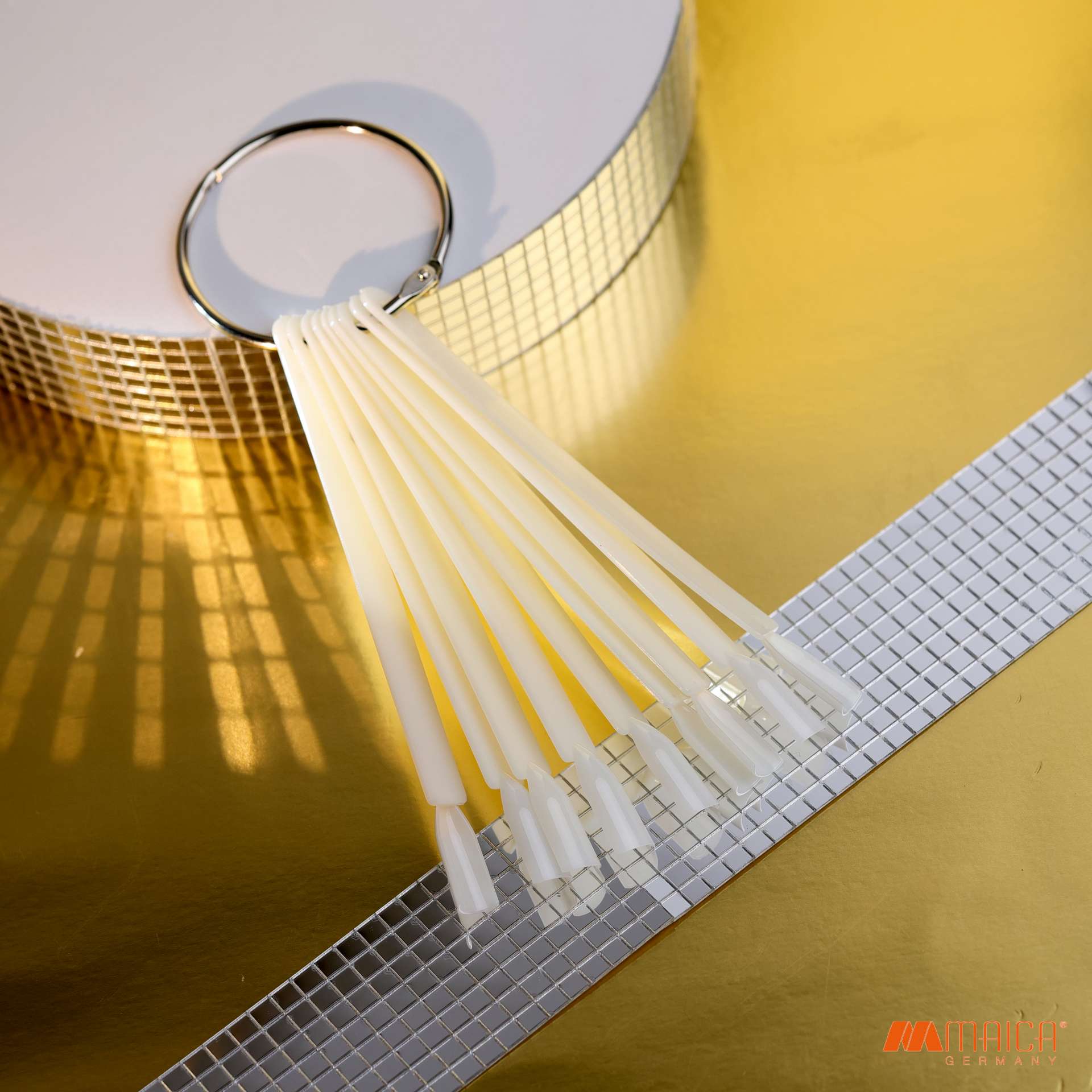 TipSticks inkl. Metallring – 50 Stück (Natural)