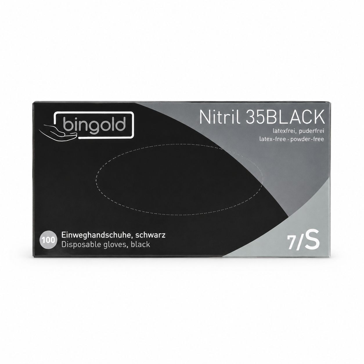 Nitril Handschuhe 8441 S schwarz 100 Stk.