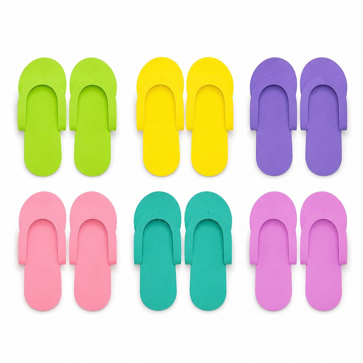 Einweg FlipFlops 8628 12 Paar (Pediküre Hausschuhe)