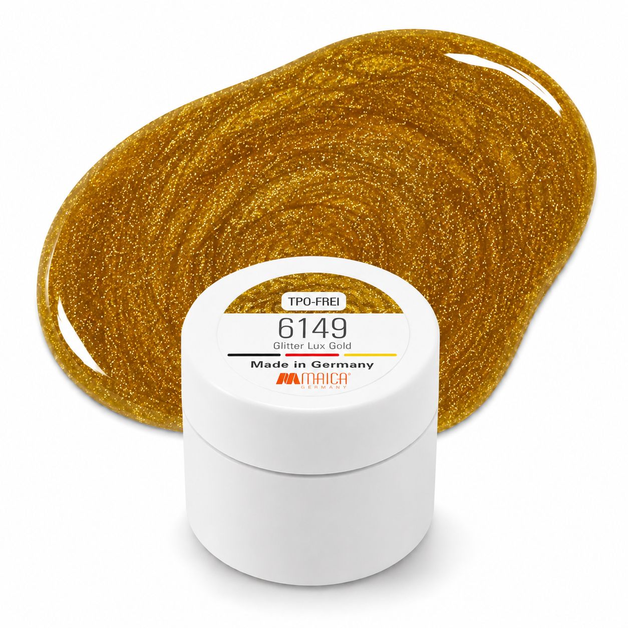 UV-Farbgel 6149 (0278) Glitter Gel Lux Gold 5g