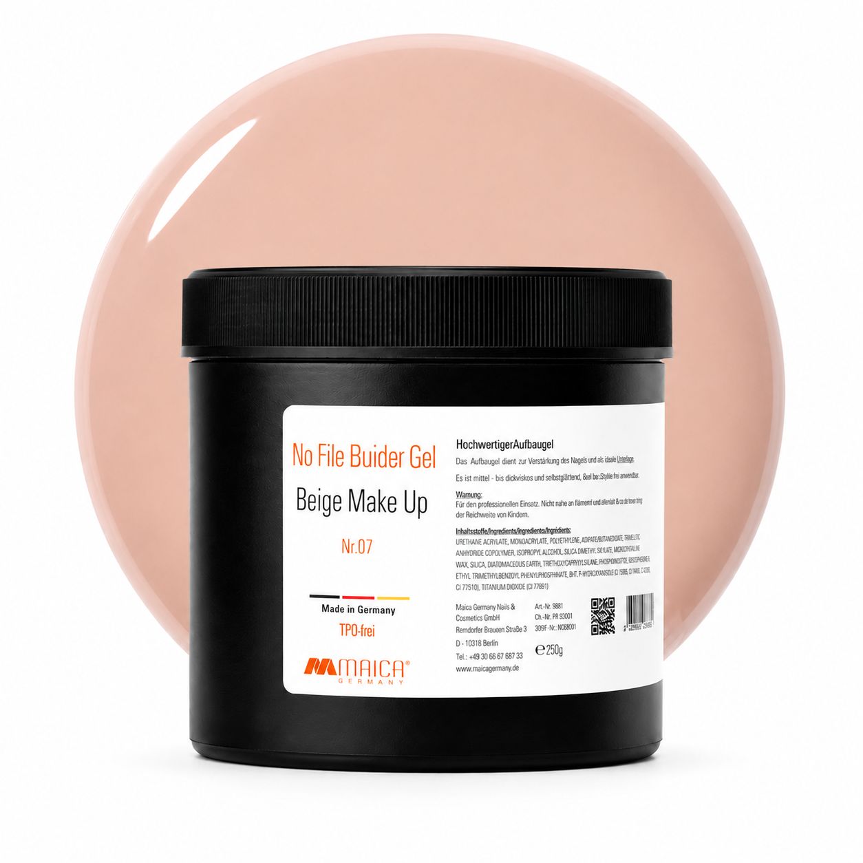 No File Builder Gel 0887 Beige Make Up 750 g