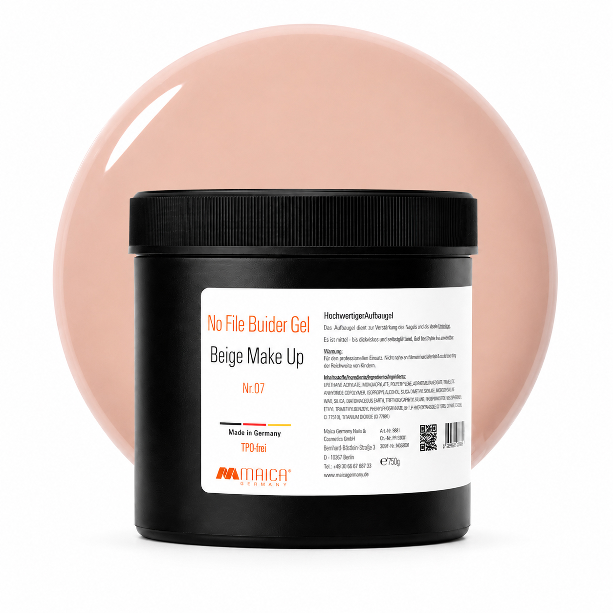 No File Builder Gel 0887 Beige Make Up 750 g