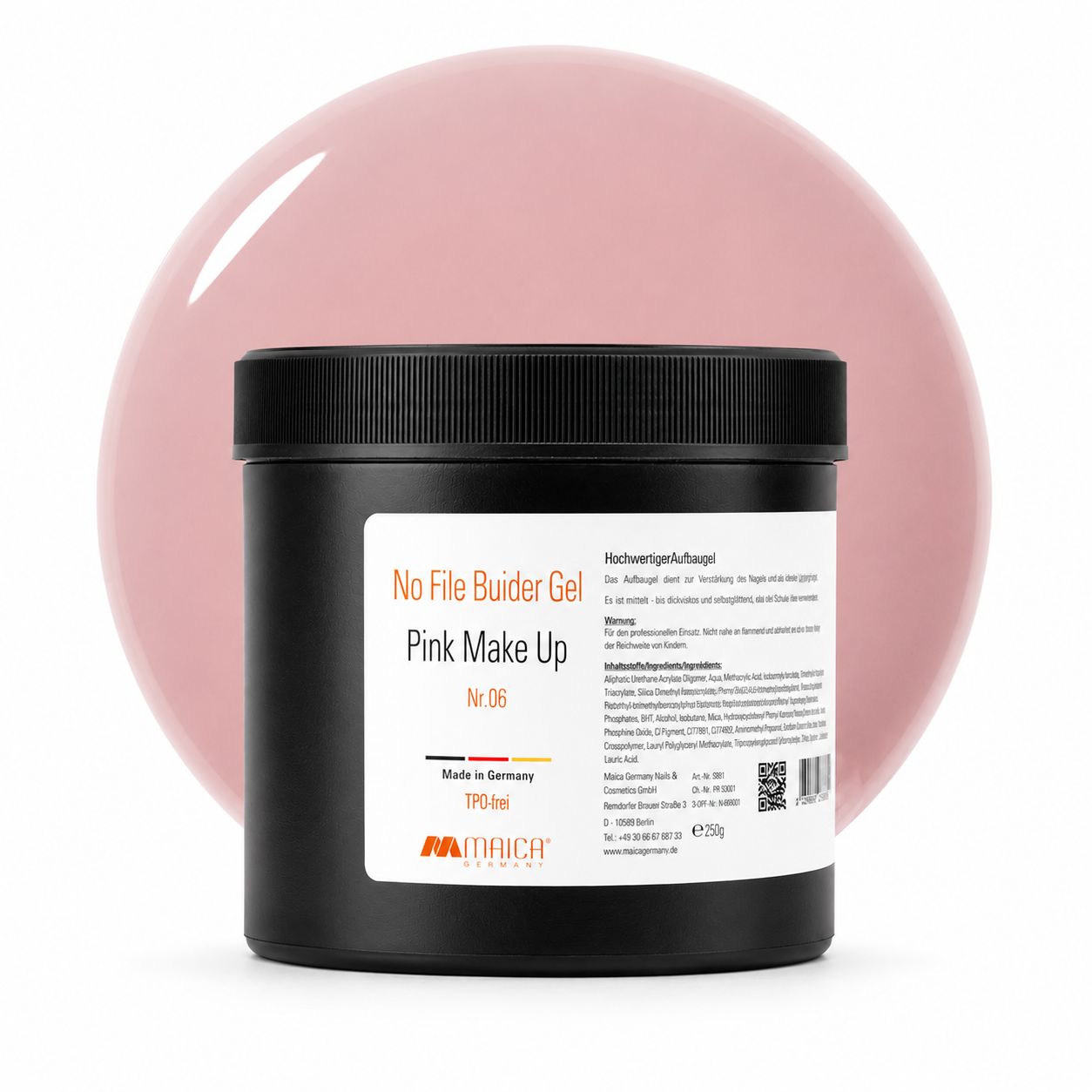 No File Builder Gel 0886 Pink Make Up 750 g
