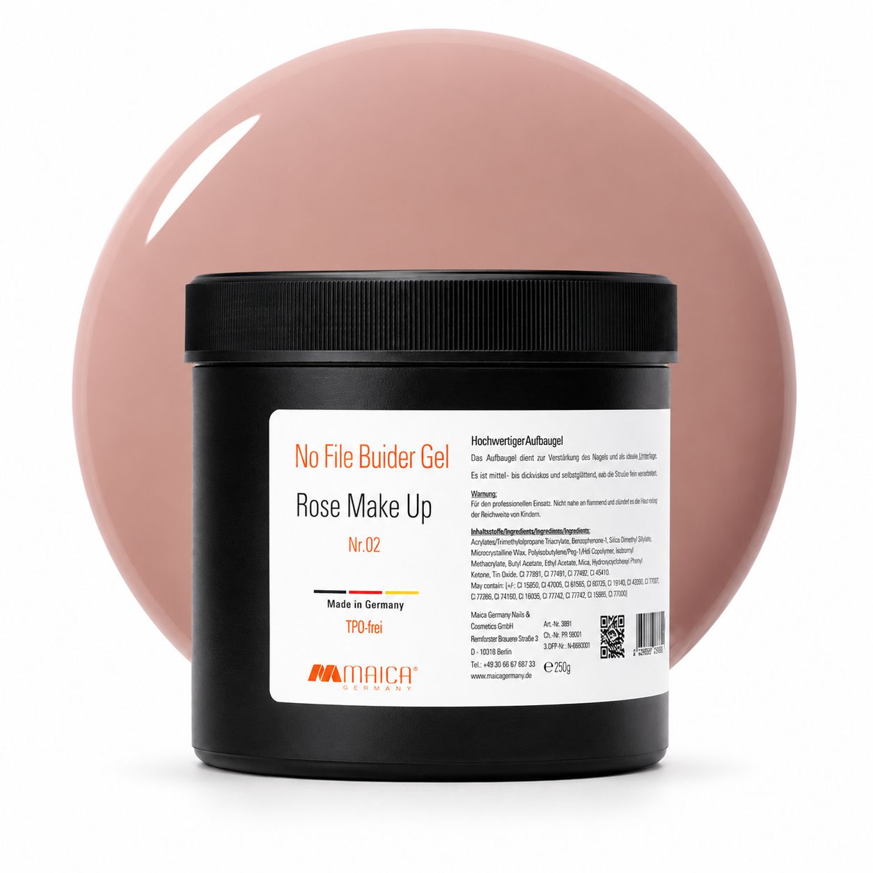 No File Builder Gel 0882 Rose Make Up 750 g