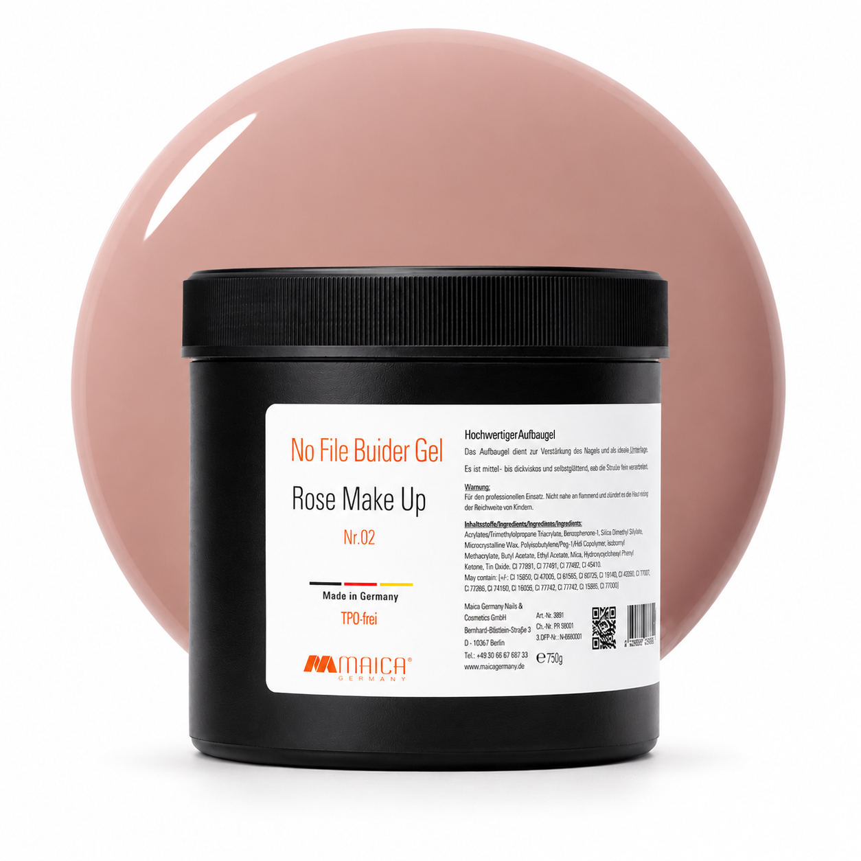 No File Builder Gel 0882 Rose Make Up 750 g