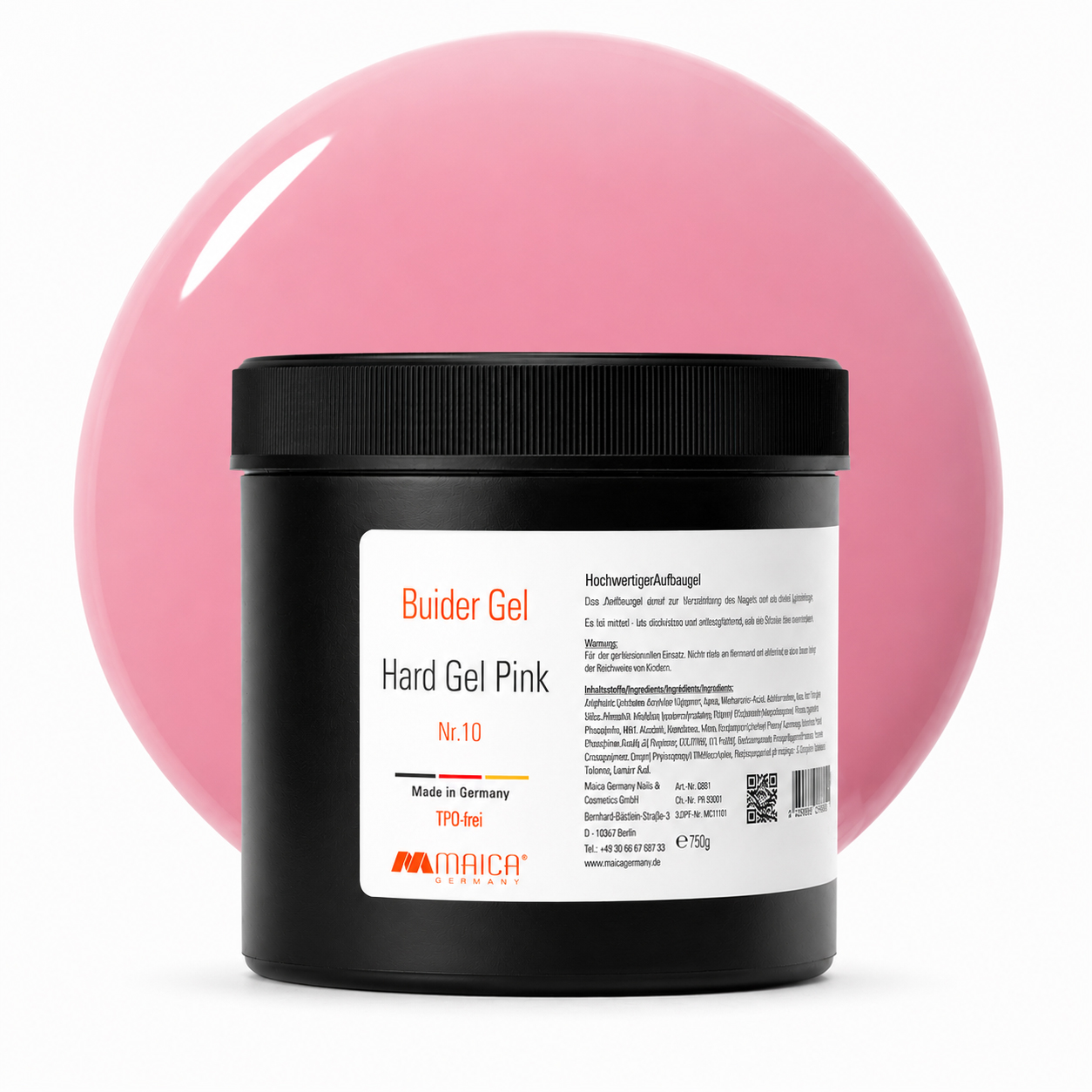 Hard Gel 0889 Pink 750 g