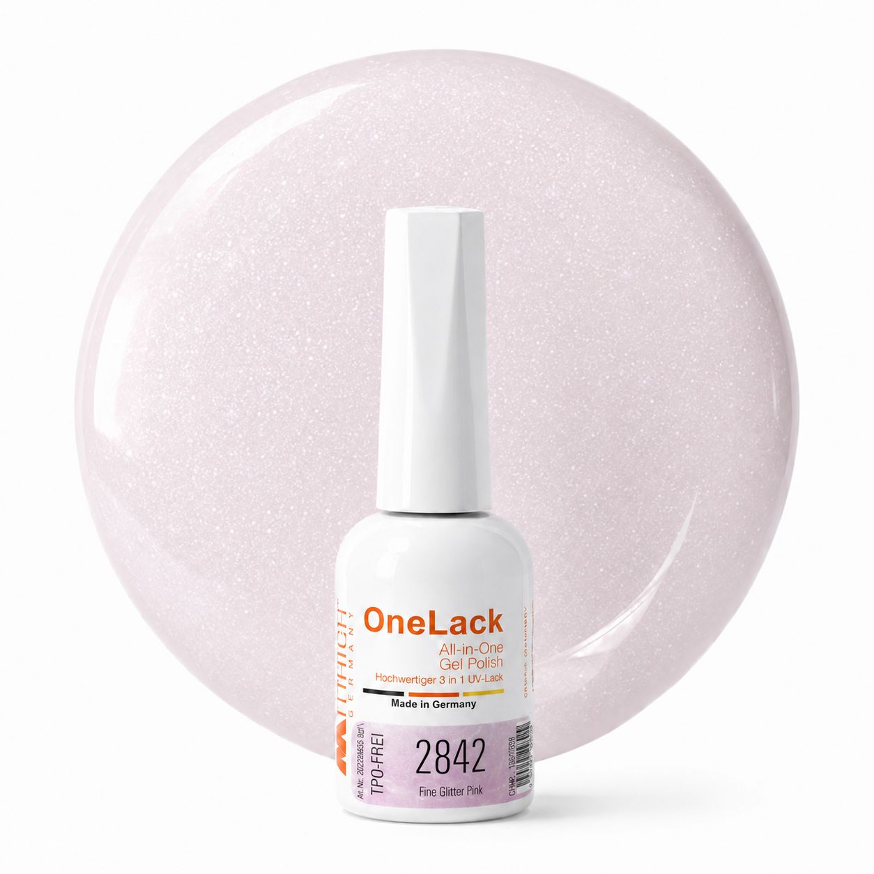 OneLack TPO-frei 2842 Fine Glitter Pink 12g